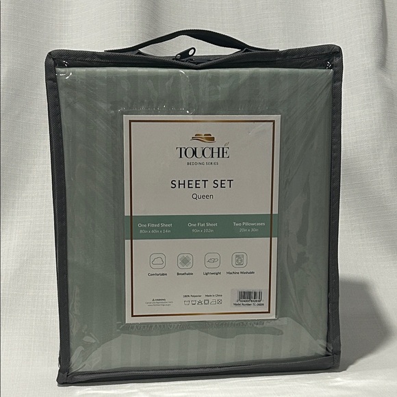 Queen Comforter and Sheet Set - Green - Picture 3 of 3